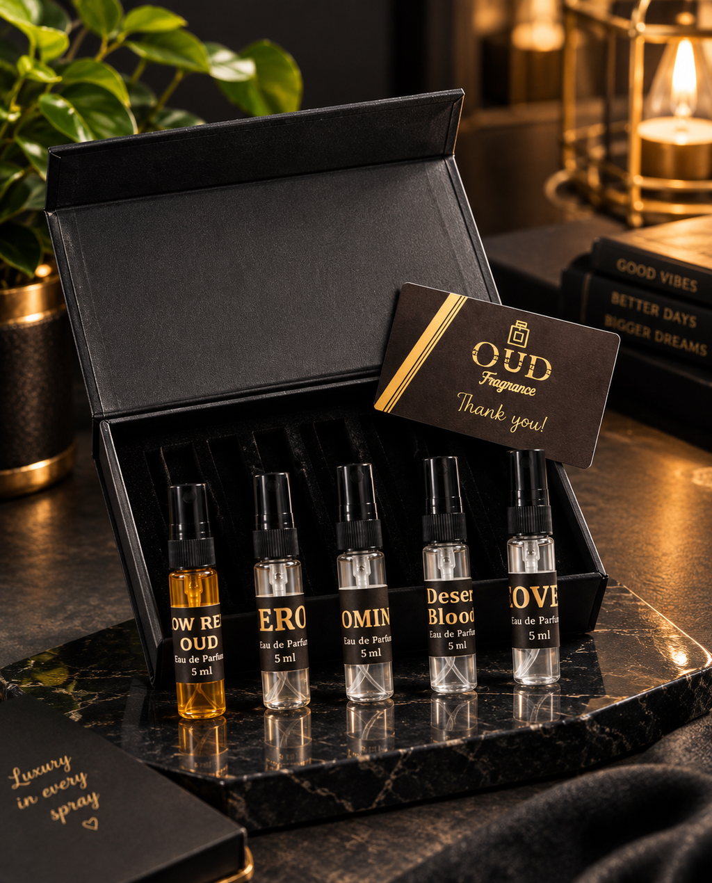 OUD Fragrance – 5-Piece Perfume Gift Set ✨